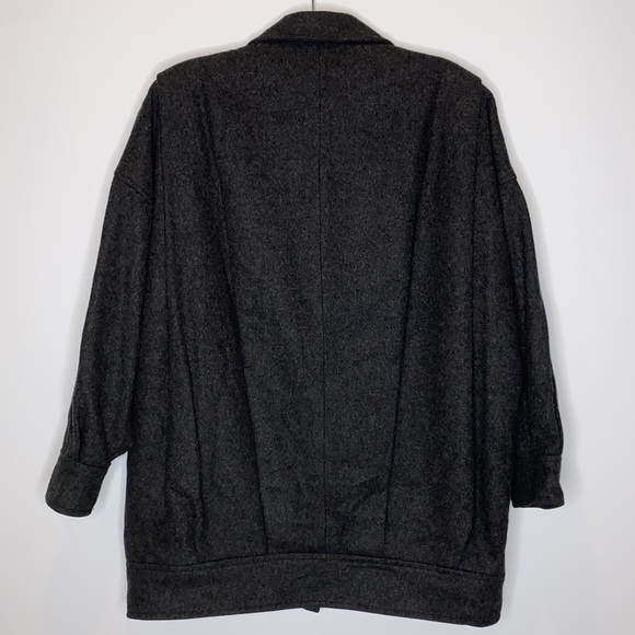 j.gallery Coat Size 13/14 Charcoal Gray 70% Wool/ Flannel Inside. - Picture 5 of 13